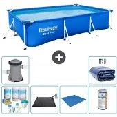 Bestway Steel Pro, rechthoekig zwembad - 300x201x66 cm - 7-delig - S22252