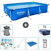 Bestway Steel Pro, rechthoekig zwembad - 300x201x66 cm - 7-delig - S21555