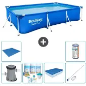 Bestway Steel Pro, rechthoekig zwembad - 300x201x66 cm - 7-delig - S21563