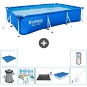 Bestway Steel Pro, rechthoekig zwembad - 300x201x66 cm - 8-delig - S21560