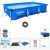 Bestway Steel Pro, rechthoekig zwembad - 300x201x66 cm - 8-delig - S21553