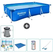 Bestway Steel Pro, rechthoekig zwembad - 300x201x66 cm - 6-delig - S22081