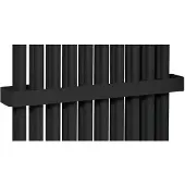 Sapho Fede handdoekhouder voor radiator mat zwart 50cm