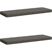 vidaXL 2-delige Bankkussens VUGHT 2 st 100% Polyester Grijs