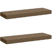 vidaXL 2-delige Bankkussens VUGHT 2 pcs 100% Polyester Taupe