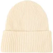 Pieces Geribde muts voor dames (Witkap grijs)