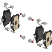 Bosch Remblokken set BP617 Bosch voor o.a. AUDI, CITROEN, DS, FORD, SEAT, SKODA, VOLKSWAGEN