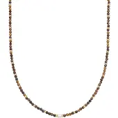 Glanzstücke Ketting bruin / chocoladebruin / goudgeel / zwart