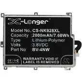 24.Se Nokia BV-4NW accu (2000 mAh, huismerk)