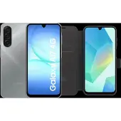 Samsung Galaxy A17 128GB Grijs 5G + BlueBuilt Book Case Zwart