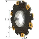 Format Schijffrees Z8 zonder kraag D 80x4mm