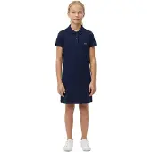 Lacoste Polojurk Girls Pique Marine-Maat 140
