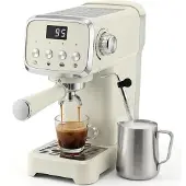HOMCOM espressomachine met 20 bar druk en melkopschuimer