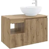vidaXL Badkamerkastset, 2 stuks, Artisan-eikenhout fineer