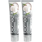 Biomed Superwhite - Tandpasta - Witte kokos zonder fluoride 2-pack