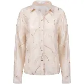 NUKUS Dames Blouses Aysha Blouse Feathers - Creme - Maat S