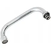 Hydroland U-vormige keukenkraanuitloop 11,5 cm, chroom, 1/2"