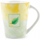 Lubiana Iza Mokkakop 300ml - Groen Blad Decor 0495