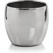 Polnix Keramische Pot Grijs/Zilver 20cm - Stijlvol & Glanzend