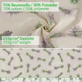 ANRO Tafelkleed Lavendel Beige 240x140cm Met sierband Afwasbaar Waterafstotend Binnen & Buiten