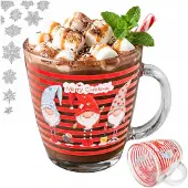 Tragar Glazen Mok 390ml met Kerstman - Perfect Cadeau