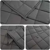 vidaXL Verzwaringsdeken Antraciet 152 x 203 cm 7 kg 100% Katoen 205T