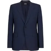 BOSS Heren Colbert met Revers (Blauw)