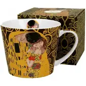 Duo Grote Porseleinen Mok 600 ml - Gustav Klimt "De Kus"