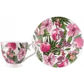 Altomdesign Jumbo Mok Hibiskus 350ml - Tropische Vrolijkheid