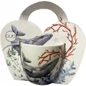 Duo Seaside Whale Mokka Mok 460ml - Maritiem Design