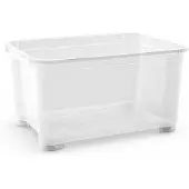 Curver T-box Opbergbox Xxl 145l Met Wielen Transparant - 79,5x58xh43,5cm