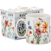 Marco polo Grote Porseleinen Mok 660ml - Botanisch Bloemendesign
