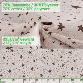 ANRO Tafelkleed Sterren Meerkleurig Ovaal 240x140cm Met sierband Afwasbaar Waterafstotend