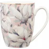 Altomdesign Porseleinen Mok Magnolia Roos - 350 ml