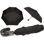 Parasol Automatische paraplu MP346 zwart, opvouwbaar, windbestendig