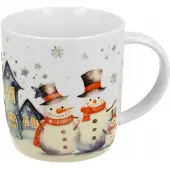 Duo Kerstmok "Sneeuwman" in Kerstboomverpakking - 400ml