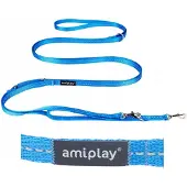 Amiplay Verstelbare Hondensnoer 8-in-1 Reflecterend Blauw S 200-400cm