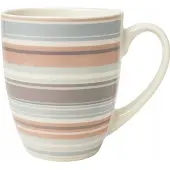 Quatro Pastel geruite mok 300 ml keramiek, retro Schotse stijl, perfect cadeau