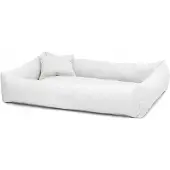 Elmo Luxe Hondenmand Wit Eco-leer 80x65cm - Comfort & Stijl