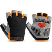 CLOUDY - Fietshandschoenen - Wielrenhandschoenen - Oranje - Maat M
