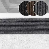 ANRO Deurmat Mischa Grijs 120x40cm – Schoonloopmat Antislip Rubber