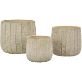Mauro Ferretti Vaas Cachepot Flake Set 3 Pcs 30,5×27 cm