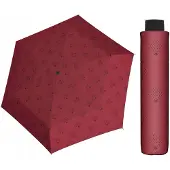 Doppler Fiber Havanna paraplu dames, lichtgewicht, bordeauxrood, 91cm