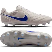 Nike Tiempo Ligera Pro Gras Voetbalschoenen (FG) Krijtwit Blauw Wit