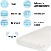 ZZZOO Matras Peuterbed + Topper 70x140 Airgosafe Koala