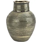 Artpol Keramische Vaas Blauw-Goud 32 cm - Stijlvolle Woondecoratie