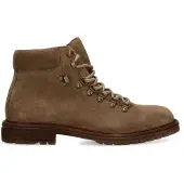 Manfield Taupe suède veterboots | Maat 45
