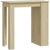 vidaXL Bartafel met opbergrek 102x50x103,5cm bewerkt hout sonoma eiken