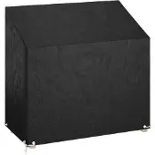 vidaXL Tuinbankhoes met 8 oogjes 130x70x70/88 cm polyetheen