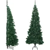 vidaXL Kunstkerstboom hoek 180 cm PVC groen